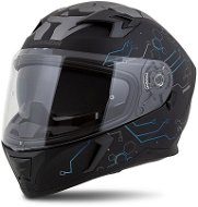 CASSIDA Helmet Integral 3.0 Hack, CASSIDA (black matt/blue, plexi with Pinlock preparation, size 2X - Motorbike Helmet