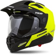 CASSIDA Helmet Tour 1.1 Dual, CASSIDA (yellow fluo/black/black matte visor, Plexiglas with Pin prepa - Motorbike Helmet