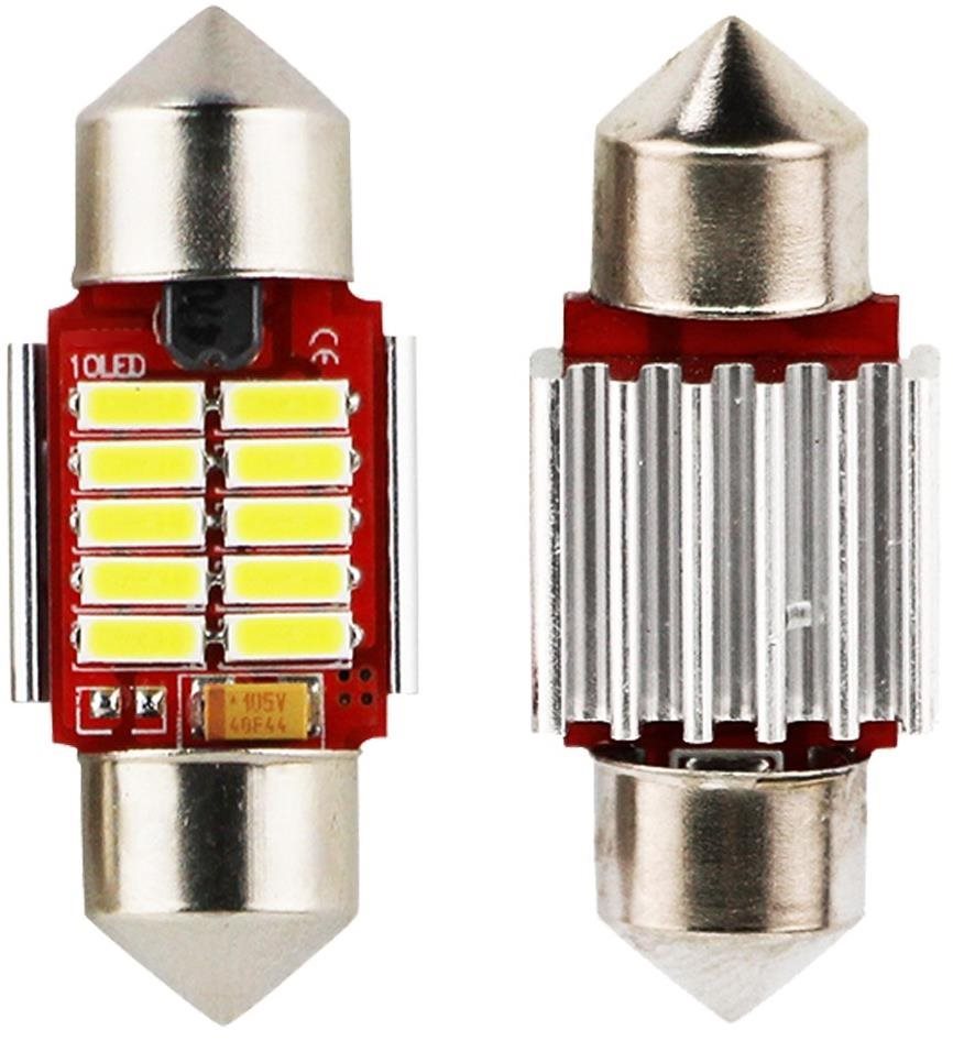 SEFIS LED szofita izzó 28mm 12V 10SMD CANBUS