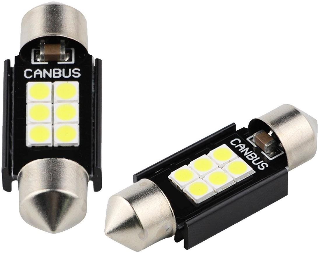 SEFIS LED szofita izzó 39mm 12V 6SMD CANBUS