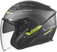 NOX N128 (black matt-neon yellow, size L) - Motorbike Helmet