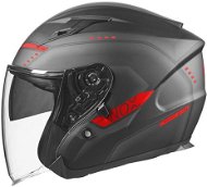 NOX N128 (černá matná-červená, vel. XL) - Helma na motorku