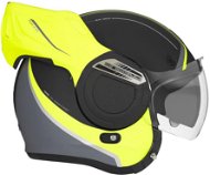 NOX PREMIUM STRATOS FIGHTER (black matt, neon yellow, size L) - Motorbike Helmet