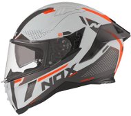 NOX N303-S NEO (grey, neon orange, size S) - Motorbike Helmet