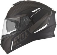 NOX N918 META (black matt, white, size S) - Motorbike Helmet