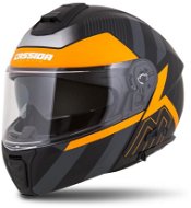 CASSIDA MODULO 2.0 (matte black/gray/orange, size 2XL) - Motorbike Helmet