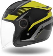CASSIDA REFLEX (black/yellow fluo/grey, size XS) - Scooter Helmet