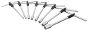 BIKESERVICE  súprava 8x T- kľúčov dĺžka 300 mm (6, 8, 10, 12, 13, 14, 17, 19) - Sada nástrčných kľúčov
