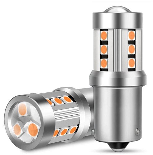 M-Style LED bulb PY21W BAU15S 15SMD 3,5W orange - LED Car Bulb