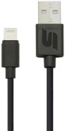M-Style Charging Data Cable with USB-A and Lighting connectors 29cm black - Data Cable