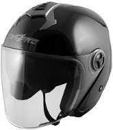 A-Pro DUPLEX BK black open jet helmet M - Motorbike Helmet