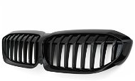 SEFIS front kidney grille single BMW 3 G20 G21 black glossy - Headlight Mask