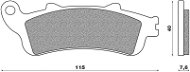 NEWFREN brzdové doštičky (zmes SCOOTER ELITE ORGANIC) (2 ks) M522 – 009 - Brzdové doštičky na motorku