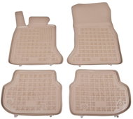 Rezaw-Plast rubber mats beige with higher edge BMW 5, 10-13 set of 4 - Car Mats