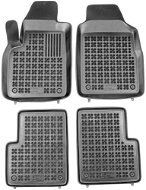 Autokoberce ACI FIAT 500, 07- gumové koberčeky čierne s vyšším okrajom (súprava 4 ks) - Autokoberce