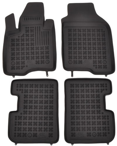 Rezaw-Plast rubber mats black with higher edge Fiat Panda 12- set of 4 - Car Mats - Main image