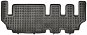 ACI FORD Custom 12- gumové koberčeky čierne s vyšším okrajom (3. rad miest / 1 ks) - Autokoberce