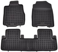 Car Mats Rezaw-Plast gumové koberečky černé s vyšším okrajem Honda CR-V 12- sada 3 ks - Autokoberce