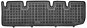 ACI OPEL Vivaro 14- gumové koberčeky čierne s vyšším okrajom (pre 2. rad miest bez vzduch. ventilácie, 1 ks) - Autokoberce