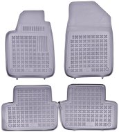 ACI PEUGEOT 407, 04 – 10 gumové koberčeky sivé s vyšším okrajom (súprava 4 ks) - Autokoberce