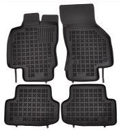 ACI SEAT Leon 13- gumové koberčeky čierne s vyšším okrajom (súprava 4 ks) - Autokoberce