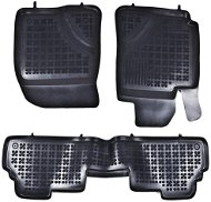 ACI TOYOTA Corolla Verso 04 – 07 gumové koberčeky čierne s vyšším okrajom (súprava 3 ks) - Autokoberce