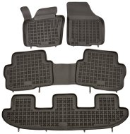 Rezaw-Plast gumové koberečky černé s vyšším okrajem VW Sharan 10- 7 míst, sada 4 ks - Car Mats