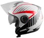 A-Pro OPENLINE RD červená otevřená jet přilba S - Scooter Helmet