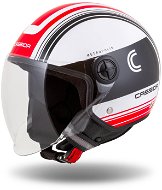 CASSIDA přilba Handy Metropolis (černá/bílá/červená) 2023 XS (53 až 54 cm) - Scooter Helmet