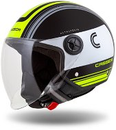 CASSIDA přilba Handy Metropolis (černá/bílá/žlutá fluo/šedá) 2023 S (55 až 56 cm) - Scooter Helmet