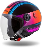 CASSIDA přilba Handy Metropolis (černá/tyrkysová/gradient) 2023 M (57 až 58 cm) - Scooter Helmet