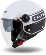 CASSIDA přilba Handy Plus Linear (bílá perleť/černá/zlatá) 2023 L (59 cm) - Scooter Helmet