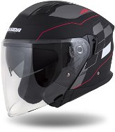 CASSIDA přilba Jet Tech RoxoR (černá matná/bílá/červená/šedá) 2023 M (57 až 58 cm) - Motorbike Helmet