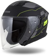 CASSIDA přilba Jet Tech RoxoR (černá matná/žlutá fluo/šedá) 2023 L (59 až 60 cm) - Motorbike Helmet