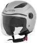 A-Pro BIKESTAR SL dětská stříbrná otevřená jet přilba M - Motorbike Helmet