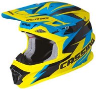 CASSIDA Cross Pro (Blue/Yellow Fluo/Black) - Motorbike Helmet