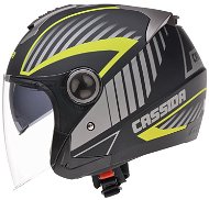 CASSIDA Magnum (matte black/grey/fluo yellow) - Scooter Helmet