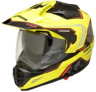 CASSIDA Tour Globe (black / yellow fluo / red) - Motorbike Helmet