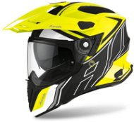 AIROH COMMANDER DUO Fluo Yellow/Black/White-Matte - Motorbike Helmet