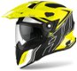 AIROH COMMANDER DUO Fluo Yellow/Black/White-Matte - Motorbike Helmet