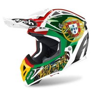 AIROH AVIATOR SIX DAYS 2019 PORTUGAL 2.3 AMSS Red/Green/Gold - Motorbike Helmet