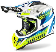 AIROH AVIATOR NOVAK 2.3 AMSS Blue/Fluores. - Motorbike Helmet