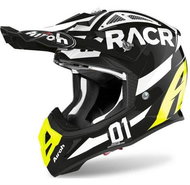AIROH TWIST RACR Black/White/Fluo - Motorbike Helmet