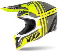AIROH WRAAP BROKEN Yellow/Grey - Motorbike Helmet