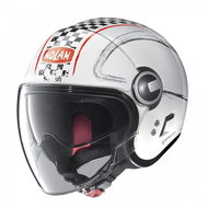 Nolan N21 Visor Getaway Metal White 60 - Motorbike Helmet