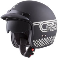 CASSIDA Oxygen Rondo, (Matte Black/Silver) - Scooter Helmet