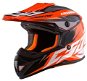 CASSIDA Cross Cup Two Kids, (Orange Fluo/White/Black/Grey) - Motorbike Helmet