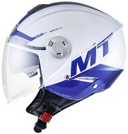 MT HELMETS City Eleven Smart (white pearl / blue, size XS) - Motorbike Helmet