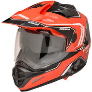 CASSIDA Tour Globe (black / red neon / white, size M) - Motorbike Helmet