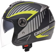 CASSIDA Magnum (black matt/grey/fluo yellow, size XL) - Motorbike Helmet